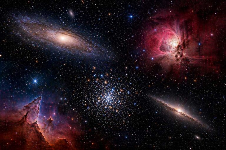 Explorando las maravillas del universo: nebulosas, cúmulos y galaxias