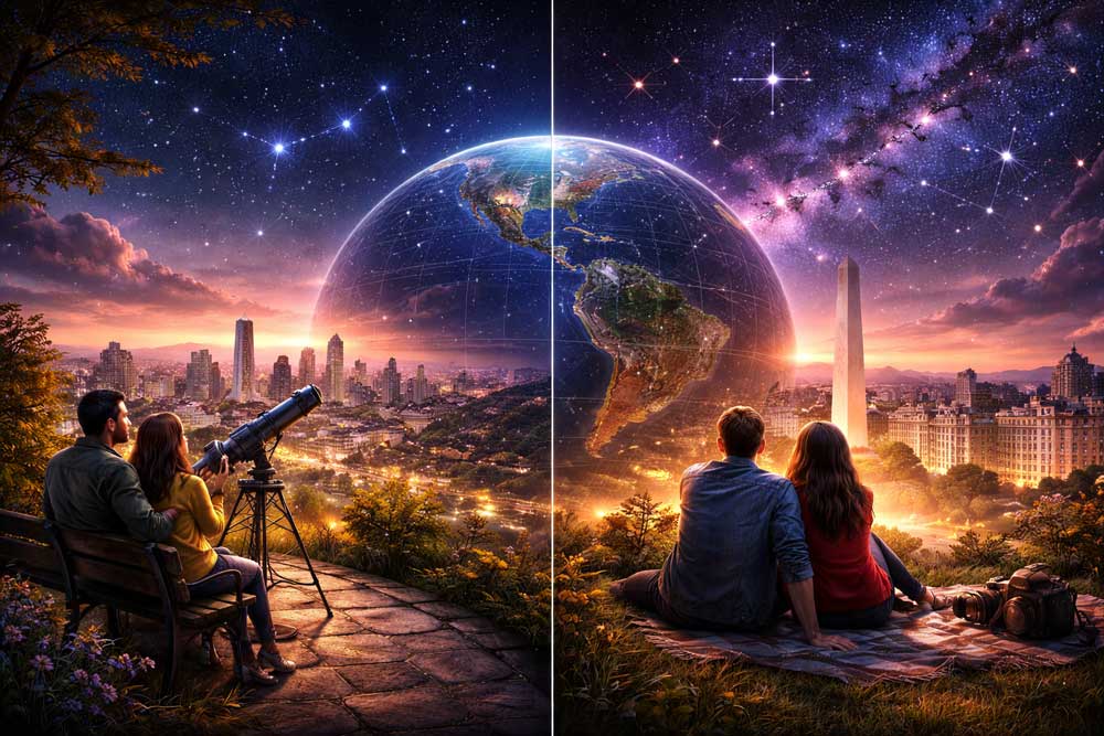 Cómo la ubicación afecta a la observación del cielo: por qué no ves las mismas estrellas en todos lados